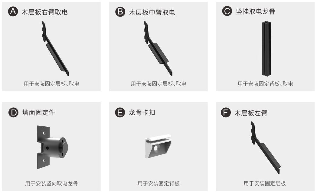 私域 · 取電系統(tǒng)/縱向掛架系統(tǒng)(圖1)